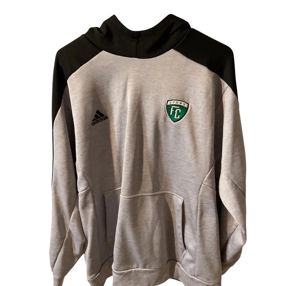Adidas Buffington Lions FC Hoodie Sweatshirt Mens‎ XL Extra Large Pullover